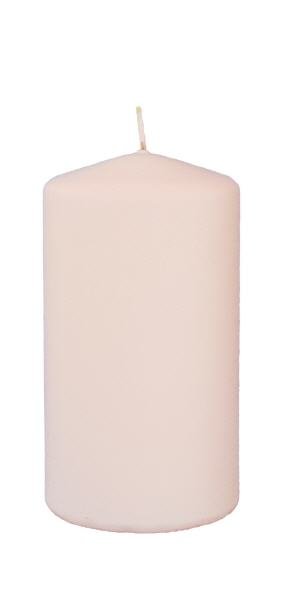 Frosted Pastel Stumpenkerzen Nude 100 x Ø 58 mm, 8 Stück