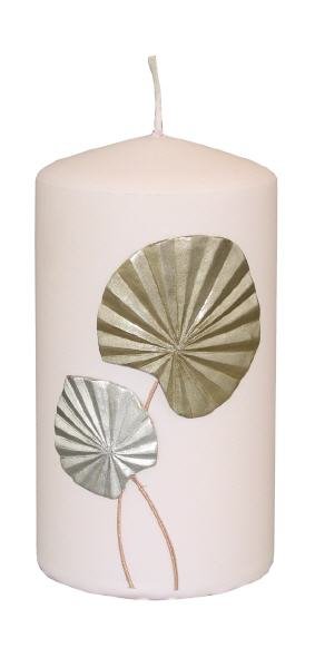Stumpenkerzen Palm Sun Babyrosa 130 x Ø 68 mm, 4 Stück