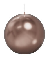 Kugelkerzen Rosegold Ø 80 mm, 6 Stück