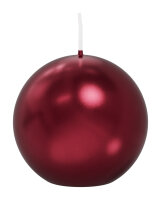Kugelkerzen Rubin Rot Metallic