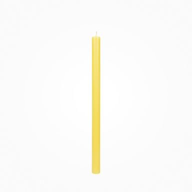 Durchgefärbte Stabkerze mit Flachkopf Hell-Mais 290 x Ø 21 mm, 1 Stück