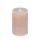 Premium Rustik durchgefärbte Stumpenkerze Iced Apricot