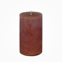 Premium Rustik durchgefärbte Stumpenkerze Caramel...