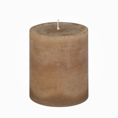 Premium Rustik durchgefärbte Stumpenkerze Kamel 100 x Ø 80 mm, 1 Stück