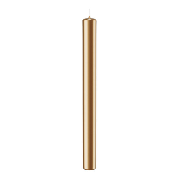 Stabkerzen Gold 250 x Ø 23 mm, 10 Stück