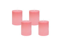 4er Set Scandic-Design Stumpenkerzen durchgefärbt...