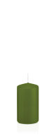 Stumpenkerzen Olive 80 x Ø 38 mm, 24 Stück