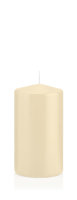 Stumpenkerzen Bisquit 130 x Ø 68 mm, 12 Stück