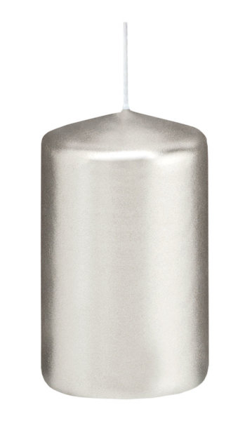 Stumpenkerzen Silber
