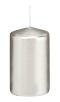 Stumpenkerzen Silber
