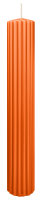 Rillen Kerzen Aprikose 300 x Ø 45 mm, 4 Stück