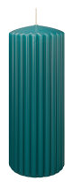 Rillen Kerzen Seegrün 200 x Ø 80 mm, 4...