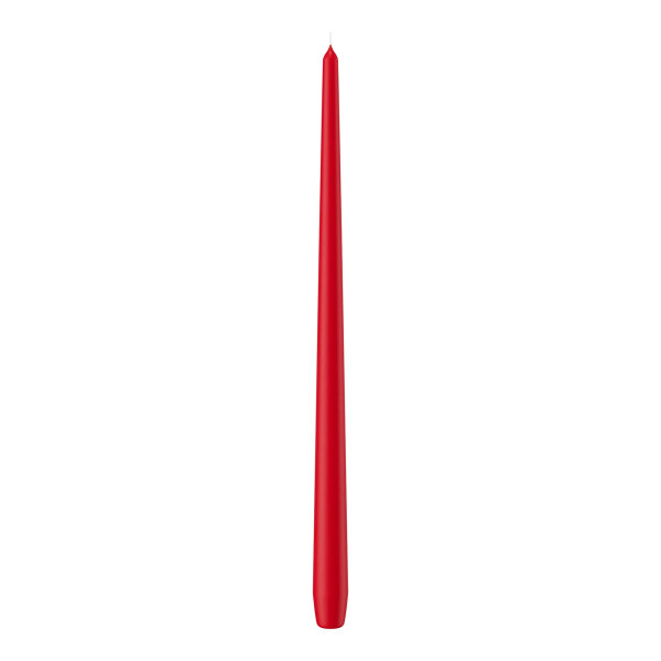 Spitzkerzen durchgefärbt Rot 400 x Ø 25 mm, 6 Stück
