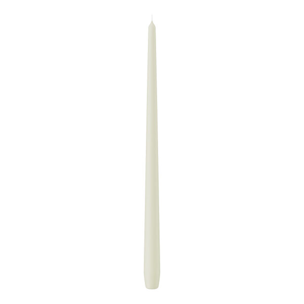 Spitzkerzen durchgefärbt Elfenbein 400 x Ø 25 mm, 6 Stück