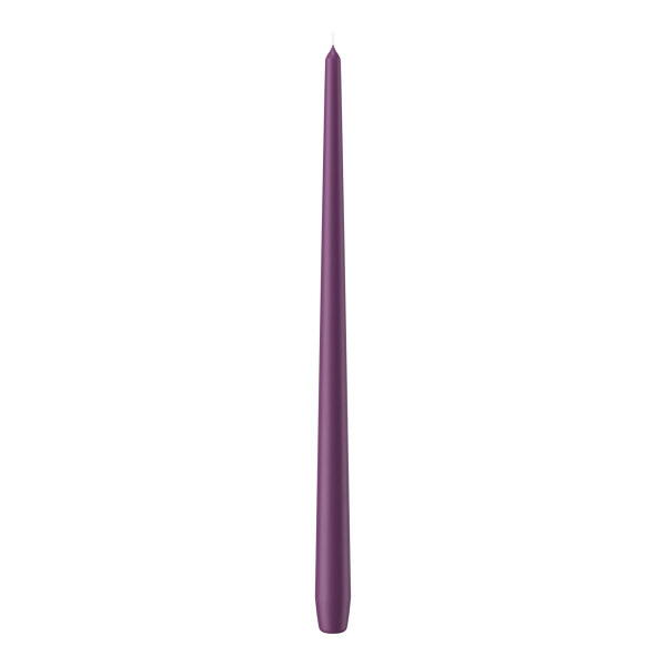 Spitzkerzen durchgefärbt Brombeere 400 x Ø 25 mm, 6 Stück