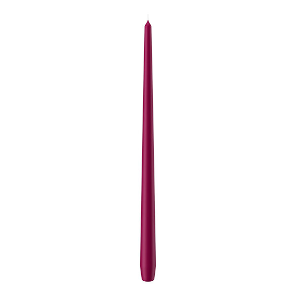 Spitzkerzen durchgefärbt Cardinal Lila 400 x Ø 25 mm, 6 Stück