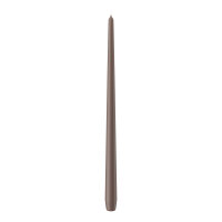 Spitzkerzen durchgefärbt Taupe 400 x Ø 25 mm,...
