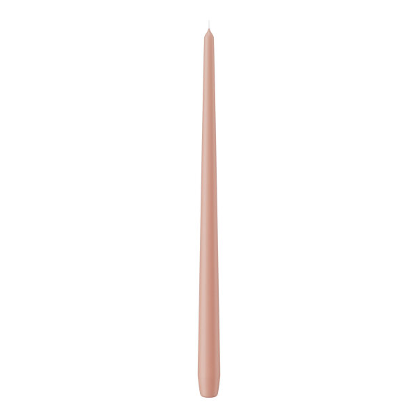 Spitzkerzen durchgefärbt Lachs 400 x Ø 25 mm, 6 Stück