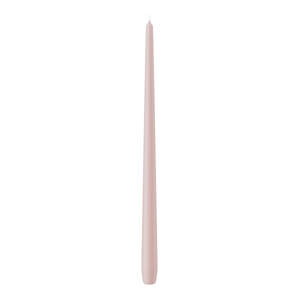 Spitzkerzen durchgefärbt Rosé 400 x Ø 25 mm, 6 Stück