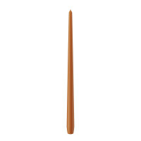 Spitzkerzen durchgefärbt Cognac 400 x Ø 25...