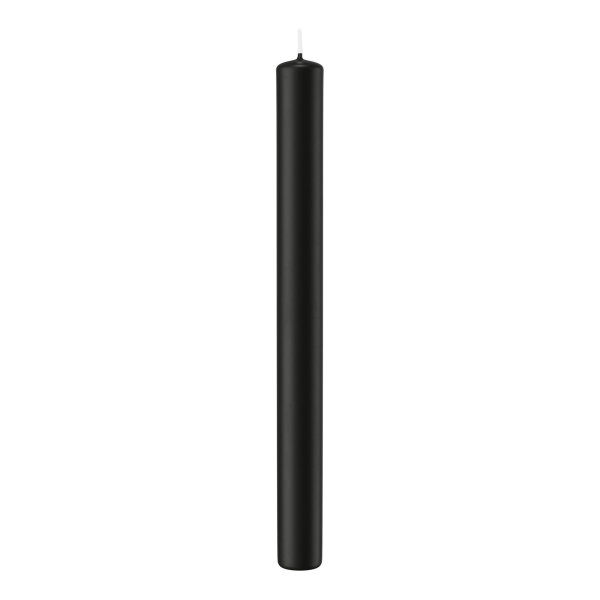 Stabkerzen Schwarz 250 x Ø 22 mm, 10 Stück