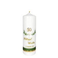 Goldhochzeitskerze "Myrthenranke" 220 x...