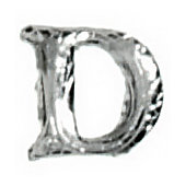 Wachsbuchstabe CLASSIC "D" 8mm, Silber, 1...