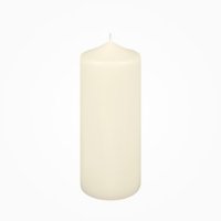 Premium Stumpenkerzen Champagner 200 x 80 mm, 1 Stück
