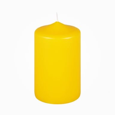 Premium Stumpenkerzen Zitrone 120 x 70 mm, 1 Stück