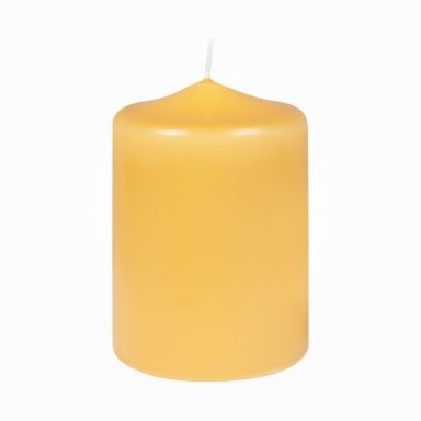 Premium Stumpenkerzen Honig 100 x 70 mm, 1 Stück