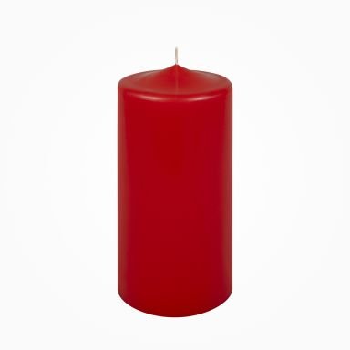 Premium Stumpenkerzen Rot 200 x 100 mm, 1 Stück