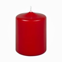 Premium Stumpenkerzen Antik Rot 80 x 60 mm, 1 Stück