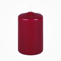 Premium Stumpenkerzen Bordeaux 80 x 50 mm, 1 Stück