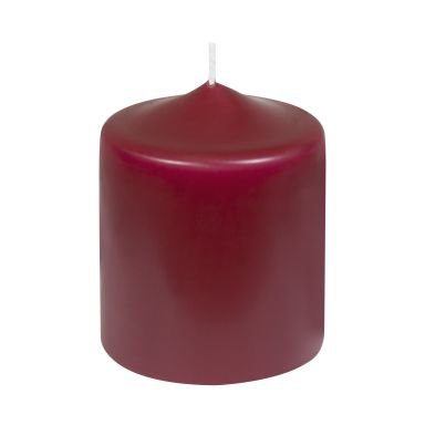 Premium Stumpenkerzen Burgund 100 x 80 mm, 1 Stück