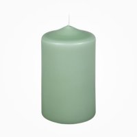 Premium Stumpenkerzen Staubgrün 120 x 70 mm, 1...