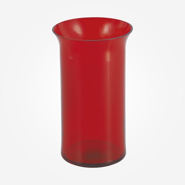 Ewiglicht-Glas Rubin-Rot mit erweitertem Rand (Höhe 160 mm)