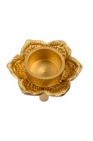 Flaschen-Kerzenleuchter Gold für Teelichter